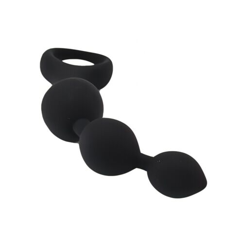 Anal Perler Loving Joy Triple Ripple 14 cm Negro