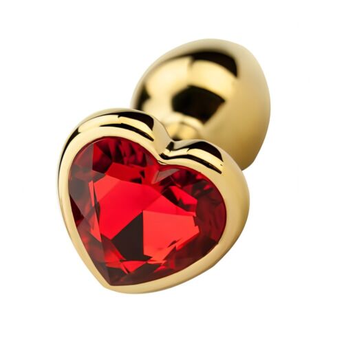 Buttplug Precious Metals Heart Formet Dorado