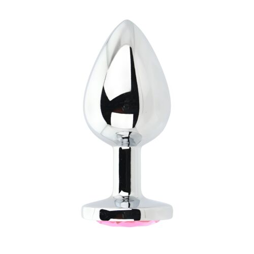 Butt Plug Toosh Metal Large Stone Rosa