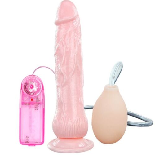 Vibrator Dildo BAILE med Sugekop og Ejakulationsfunktion
