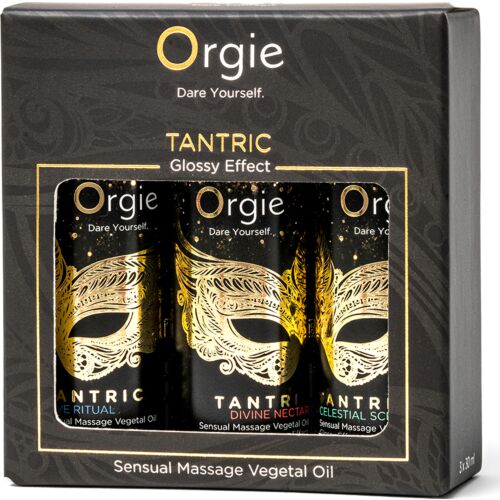 Orgie Tantric Sensuelle Massageolier 3 x 30ml Sæt til Intim Wellness