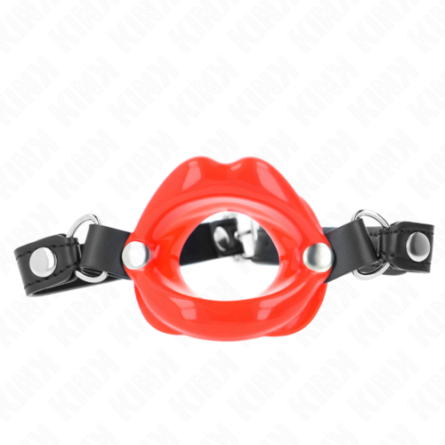 Gag KINK COLLAR & GAG LIP med justerbar rem