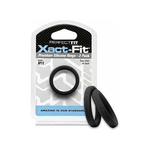 Perfect Fit Xact-fit Adjustable Rings - Black.