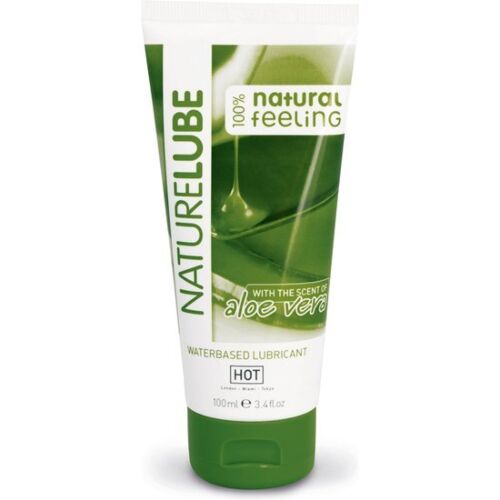 Vandbaseret Glidecreme HOT Aloe Vera 100ml til Intim Komfort