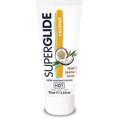 Spiselig Glidecreme HOT Superglide Kokos 75ml