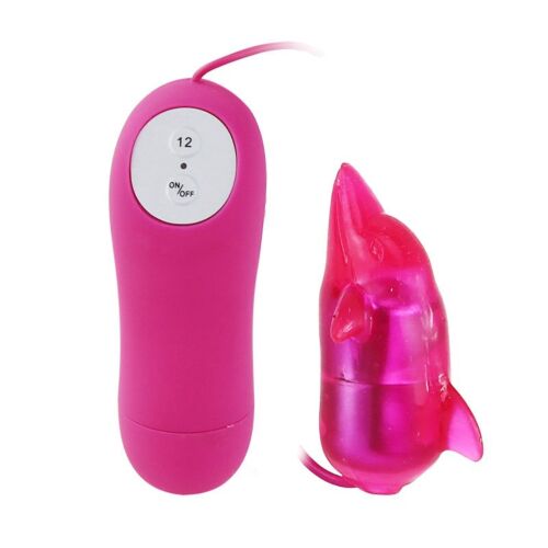 Mini vibrátor BAILE CUTE SECRET DOLFIN med 12 tilstande
