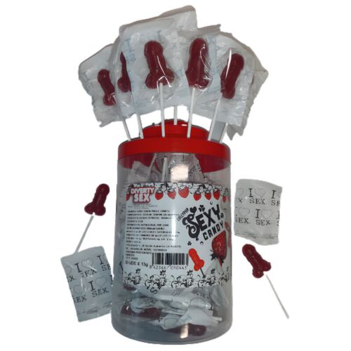 Candy Lollipops Diablo Picante - Jordbær & Kirsebær Smag