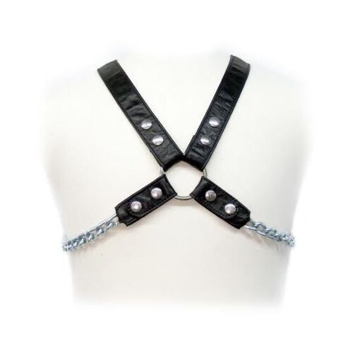 Læder Sele Body Chain II – Justerbar BDSM Sele