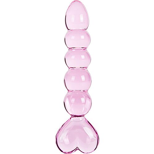 Dildo S Pleasures Crystal VENUS med Hjerteformet Greb
