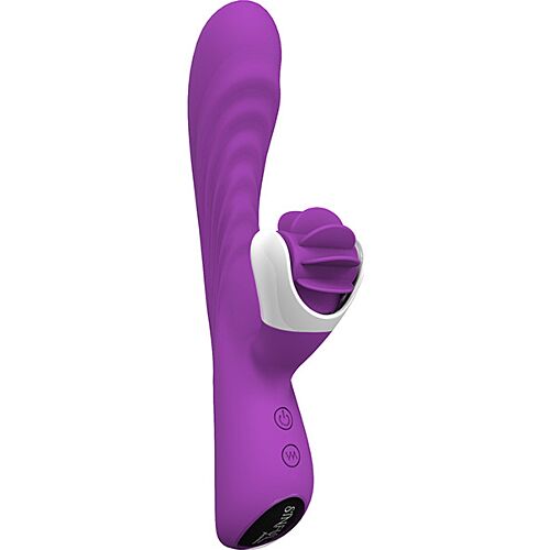 Vibrator S Pleasures Premium Line Roar Purple med Dobbelt Stimulation