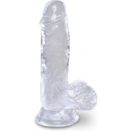 Realistisk Dildo King Cock 10.1 cm med Kugler