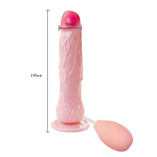 Dildo Baile Eros Realistisk Ejakulator med Sugekop