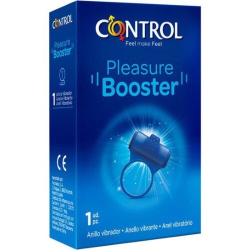 Ring CONTROL Pleasure Booster med stimulerende hoved