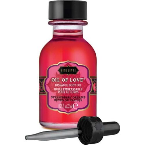 Kamasutra Kissable Spiselig Olie — Strawberry Dreams 22ml