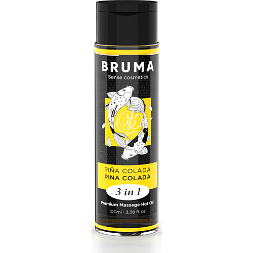 Massageolie BRUMA Pina Colada med Beroligende Varmeeffekt