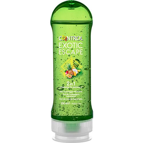 Control 2 i 1 Massage & Nydelse Gel - Exotic 200ml