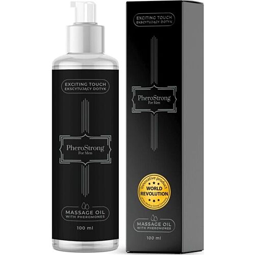 PheroStrong Massageolie til Mænd 100ml med Pheromoner