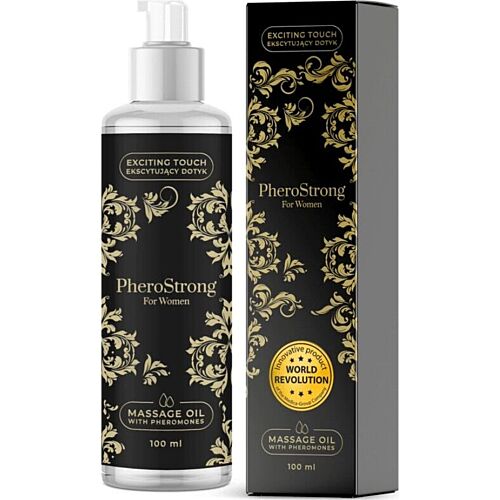 PheroStrong Massageolie 100 ml med feromoner