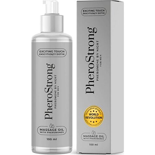 Massageolie PheroStrong By Night med feromoner