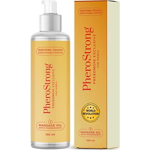 PHEROSTRONG Massageolie til kvinder 100ml