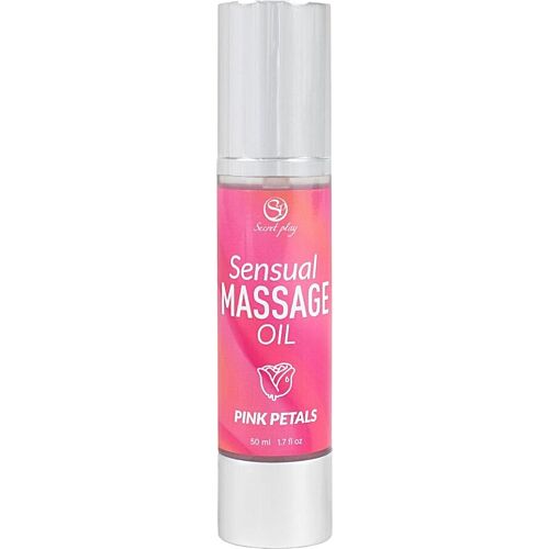 Massageolie Secretplay Pink Petals med satin finish