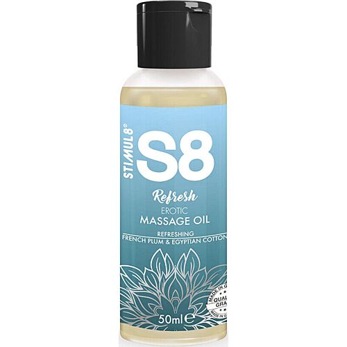 STIMUL8 S8 Refresh Erotisk Massageolie 50ml