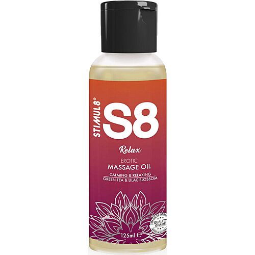STIMUL8 S8 Relax Grøn Te Massage Olie 125ml