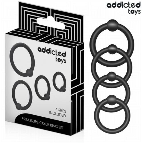Ring Sæt ADDICTED TOYS med forskellig tryk