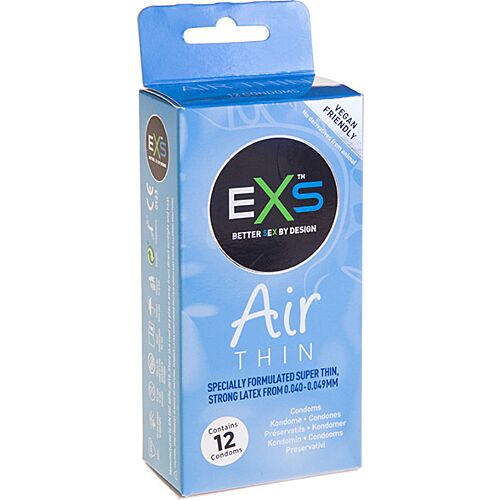 Exs Air Thin Kondomer 12 stk - Ultra-tynde for komfort