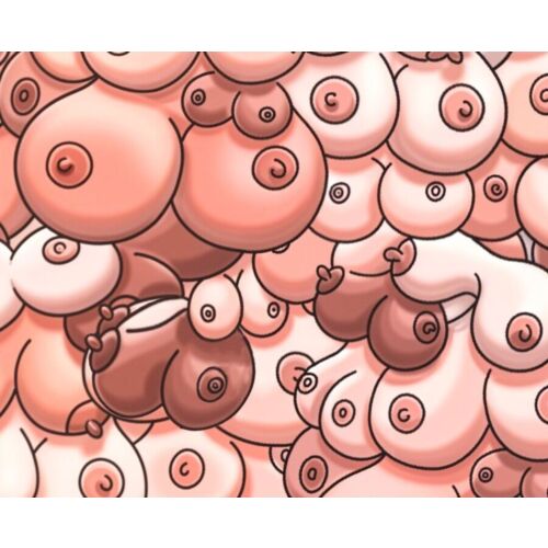 Diablo Picante Musemåtte med Bryster Design