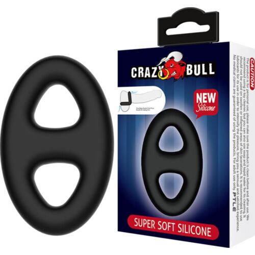 Double Oval Silikone Ring fra Crazy Bull til Forbedret Kontrol