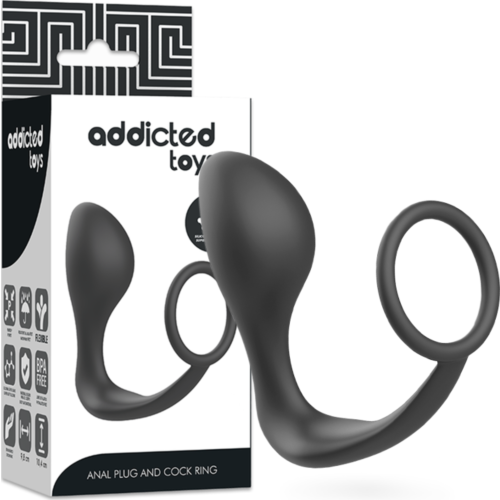 Analprop Addicted Toys med elastisk silikonering