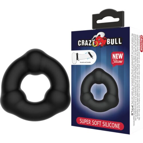 Silicone Ring Crazy Bull med Nupper til Mandlig Intimitet