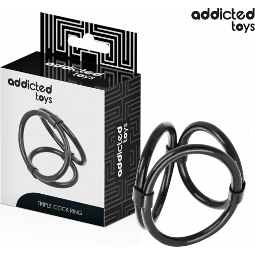 Triple Penisring Addicted Toys | Alsidige Størrelse Tilpasninger