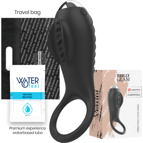 Brilly Glam Alan Vibrerende Ring med Watchme Kompatibilitet