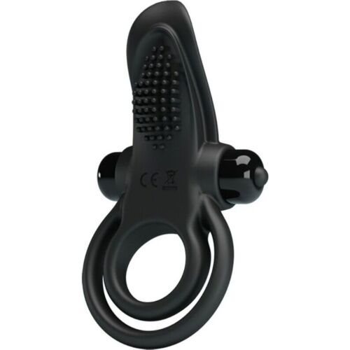 Dobbelt Vibrerende Ring PRETTY LOVE BI-210203 med Klitorisstimulator