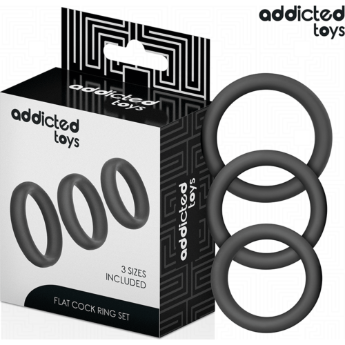 Cockring Sæt ADDICTED TOYS med flade silikoneringe