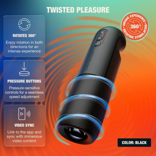 Automatisk masturbator ARCWAVE ORBIT, sort, med 360° rotation