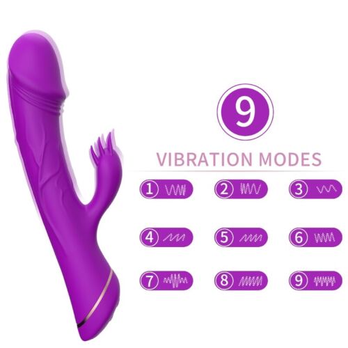 Vibrator ARMONY DILDO med klitoriel stimulation