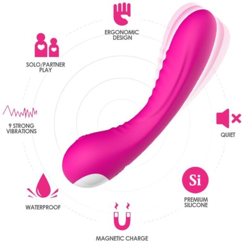 Oplev Armony Legend vibrator i fuchsia