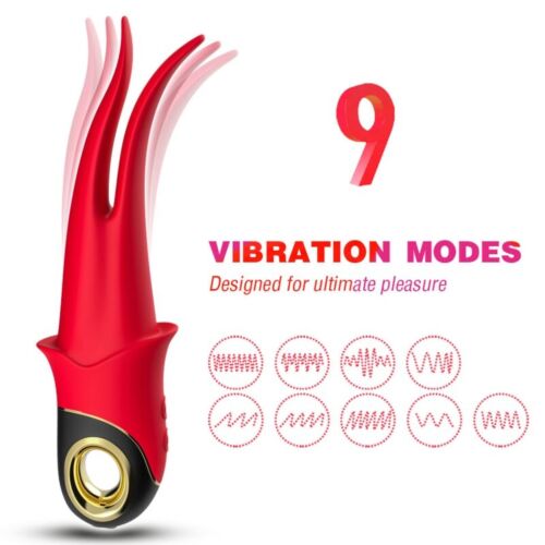 Armony Shadow Vibrator med Dobbelt Hoved i Rød