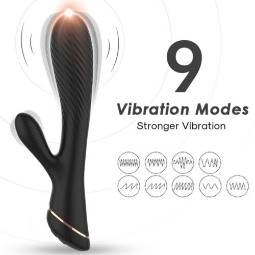 ARMONY Rabbit vibrator i sort silikone til nydelse
