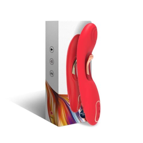 ARMONY - Rød vibrator med oscillerende tunge