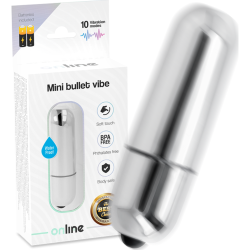 Mini Bullet Vibe Silver af ONLINE | Potent og Diskret