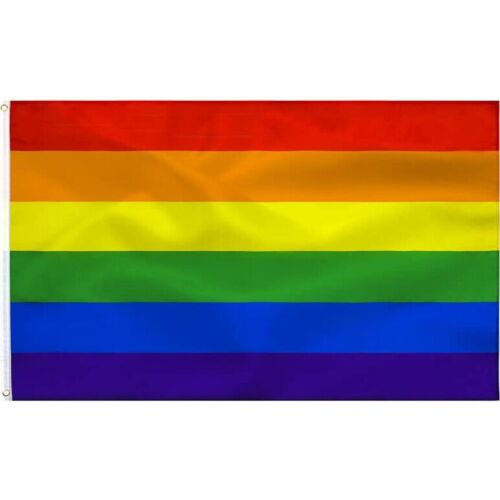 Regnbueflag PRIDE 90 x 150 cm til fejring af mangfoldighed