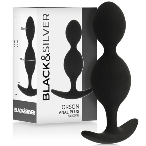 Kugle anale BLACK&SILVER Orson med silkeagtig berøring