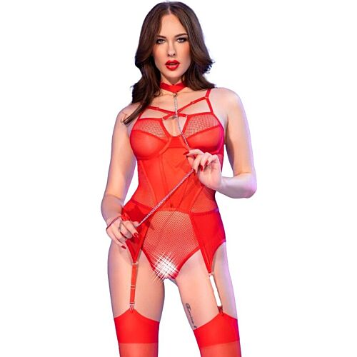 Crotchless Bodysuit CHILIROSE CR 4879 med Skulpturerende Design