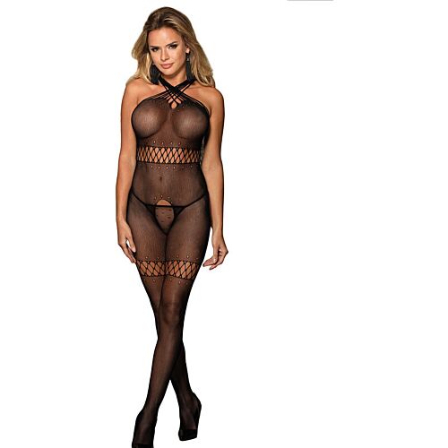 Bodystocking SUBBLIME 951948 med huldesign og stropper