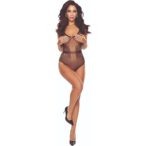 Bodystocking Passion Woman BS115 Sort Net Design