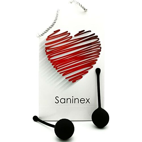 Saninex Clever Black Kugler til Intens Vaginal Nydelse